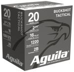 Aguila Tactical Buckshot 20ga 2.75" 1oz 2B 25rds