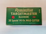 Vintage 38spl Kleanbore Wad Cutter Ammo
