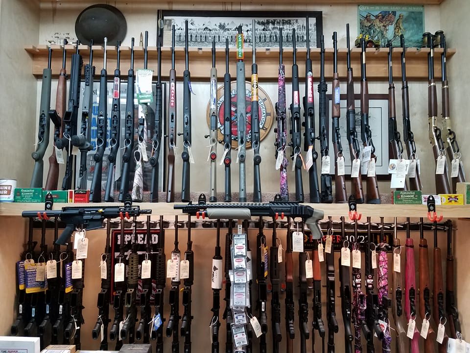 Long Gun Rack 1 (We stock up on hunting rifles during hunting season)