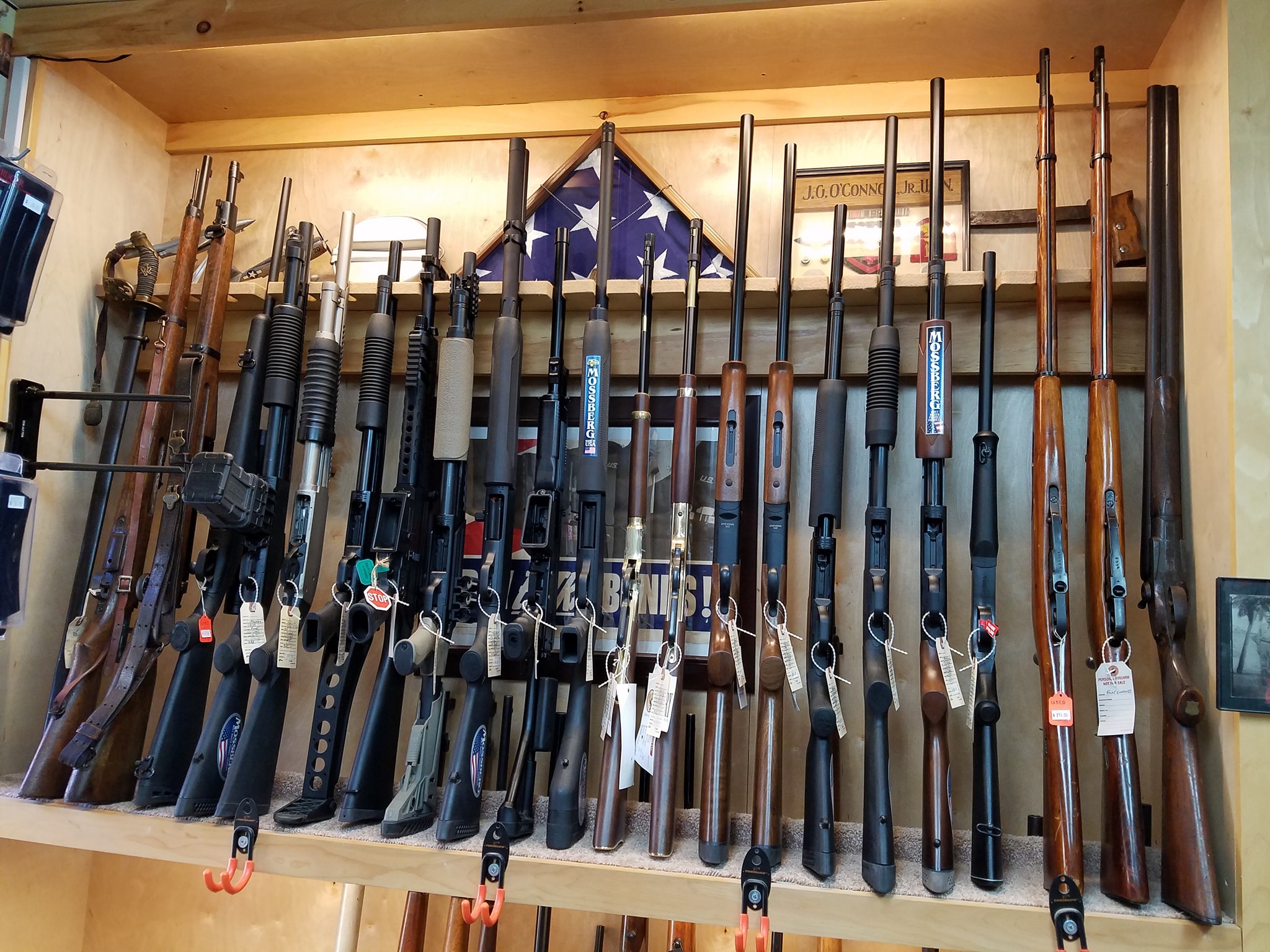 Long Gun Rack 2 (We stock up on hunting rifles during hunting season)