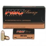 PMC Bronze 380acp 90gr FMJ 50rds Ammunition