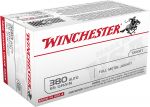 Winchester 380acp 95gr FMJ 100rds Ammunition