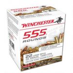 Winchester 555 rds 22lr 36gr HP Copper Plated