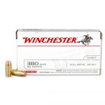 Winchester 380acp 95gr FMJ 50rds