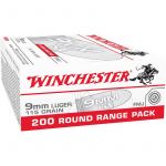 Winchester Target 9mm 115gr FMJ 200rds Ammo
